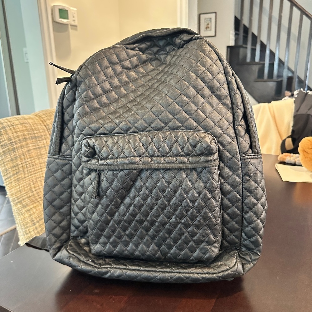 Faux Leather Backpack